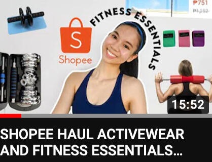 shopee haul activewear and fitness essentials